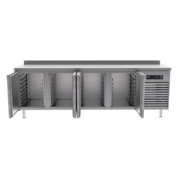 Portabianco PZA-4D80 Pizza Buzdolabı, 4 Kapılı, 265x80x85 cm, AISI 304-PİZZA HAZIRLIK DOLAPLARI - Demasan
