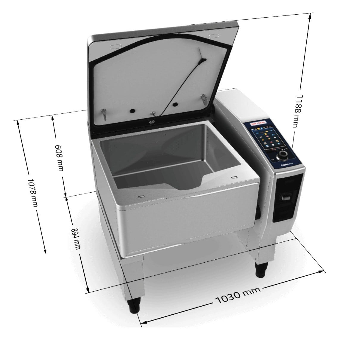Rational iVario Pro L Çok Fonksiyonlu Pişirme Sistemi, 100 Litre, Elektrikli-DEVRİLİR TAVALAR - Demasan

