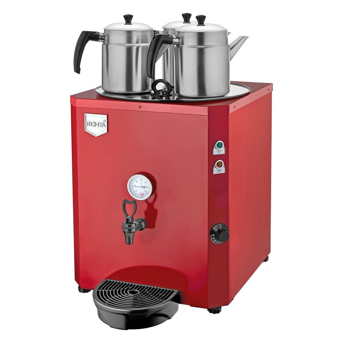 Remta DE10 3 Demlikli Jumbo Çay Makinesi 40 lt-ÇAY MAKİNELERİ VE ÇAY KAZANLARI - Demasan
