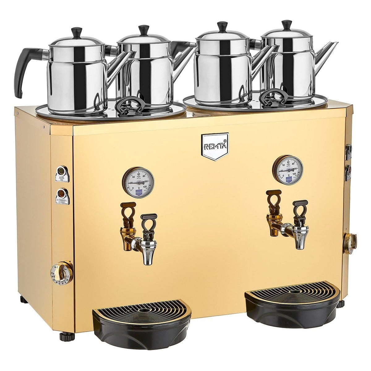 Remta DE13S 4 Demlikli Jumbo Çay Makinesi 46 lt (Şamandıralı)-ÇAY MAKİNELERİ VE ÇAY KAZANLARI - Demasan
