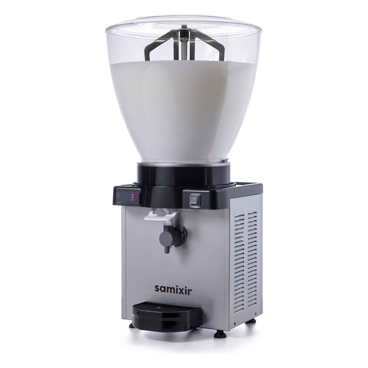 Samixir KAM40.DI Panoramik Köpüklü Ayran Makinesi, Dijital, 40 Lt, Inox-YAYIK AYRAN MAKİNALARI  - Demasan
