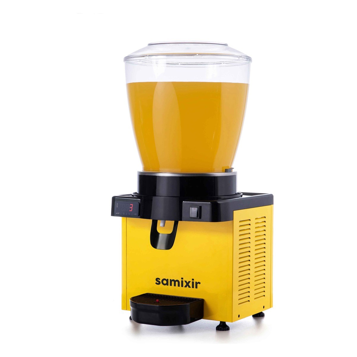 Samixir M22.DY Panoramik Karıştırıcılı Soğuk İçecek Dispenseri, Dijital, 22 Lt, Sarı-LİMONATA&ŞERBET&MEYVE SUYU SOĞUTUCULARI - Demasan
