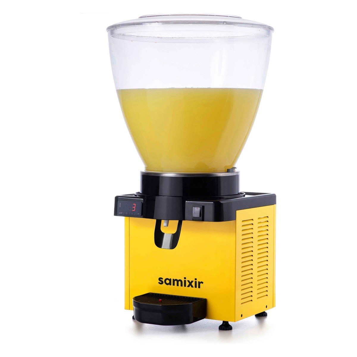 Samixir M40.DY Panoramik Karıştırıcılı Soğuk İçecek Dispenseri, Dijital, 40 Lt, Sarı-LİMONATA&ŞERBET&MEYVE SUYU SOĞUTUCULARI - Demasan
