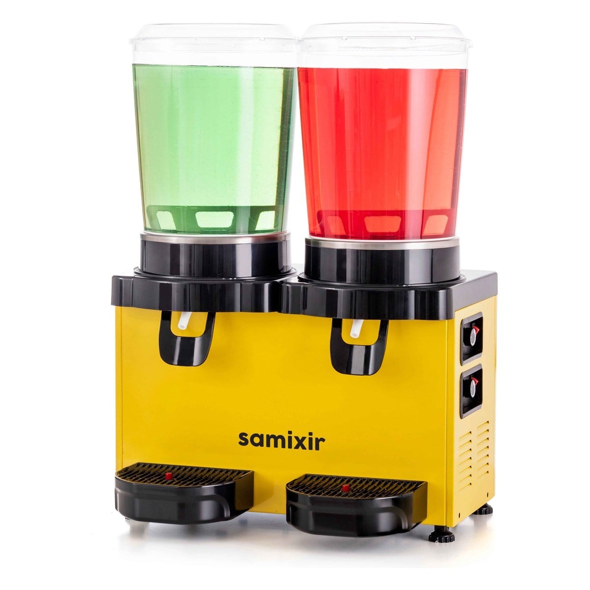 Samixir MM20.AY Panoramik Twin Karıştırıcılı Soğuk İçecek Dispenseri, Analog, 10+10 Lt, Sarı-LİMONATA&ŞERBET&MEYVE SUYU SOĞUTUCULARI - Demasan
