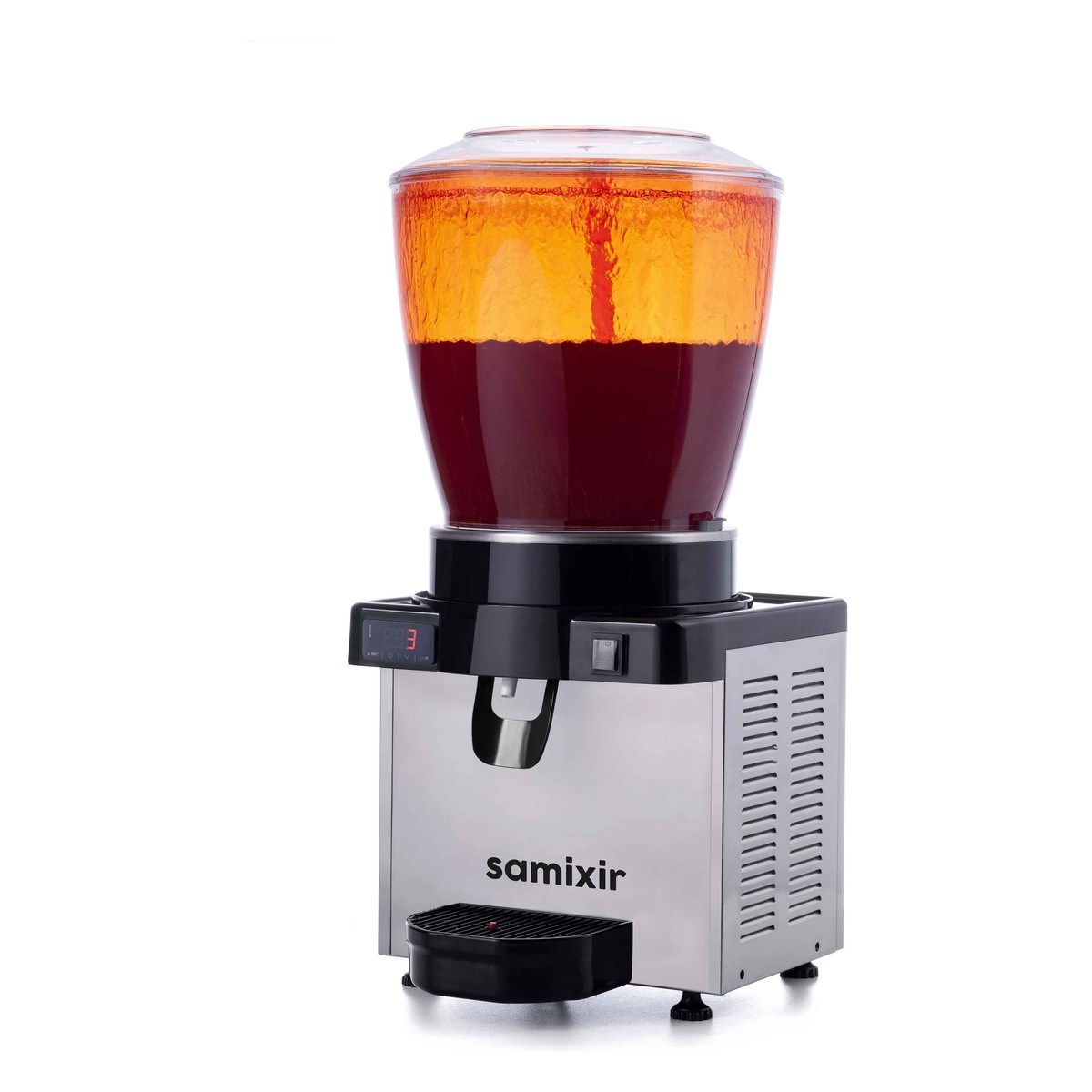 Samixir S22.DI Panoramik Fıskiyeli Soğuk İçecek Dispenseri, Dijital, 22 Lt, Inox-LİMONATA&ŞERBET&MEYVE SUYU SOĞUTUCULARI - Demasan

