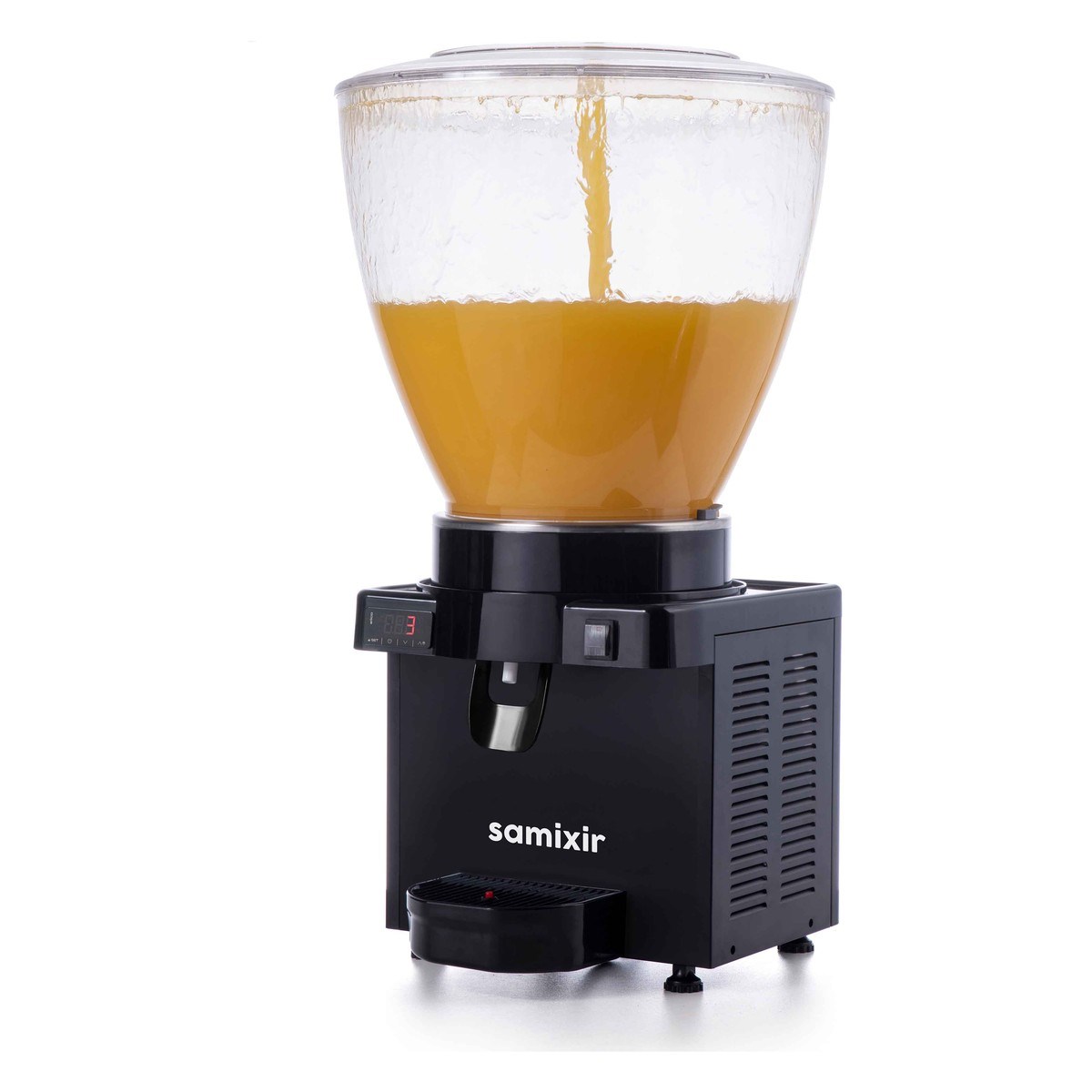 Samixir S40.DB Panoramik Fıskiyeli Soğuk İçecek Dispenseri, Dijital, 40 Lt, Siyah-LİMONATA&ŞERBET&MEYVE SUYU SOĞUTUCULARI - Demasan
