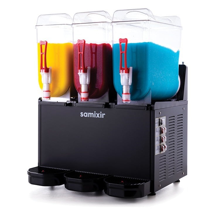 Samixir SLUSH36.B Slush Granita Makinesi, 12+12+12 Lt, Siyah-SLUSH / GRANİTA MAKİNALARI - Demasan
