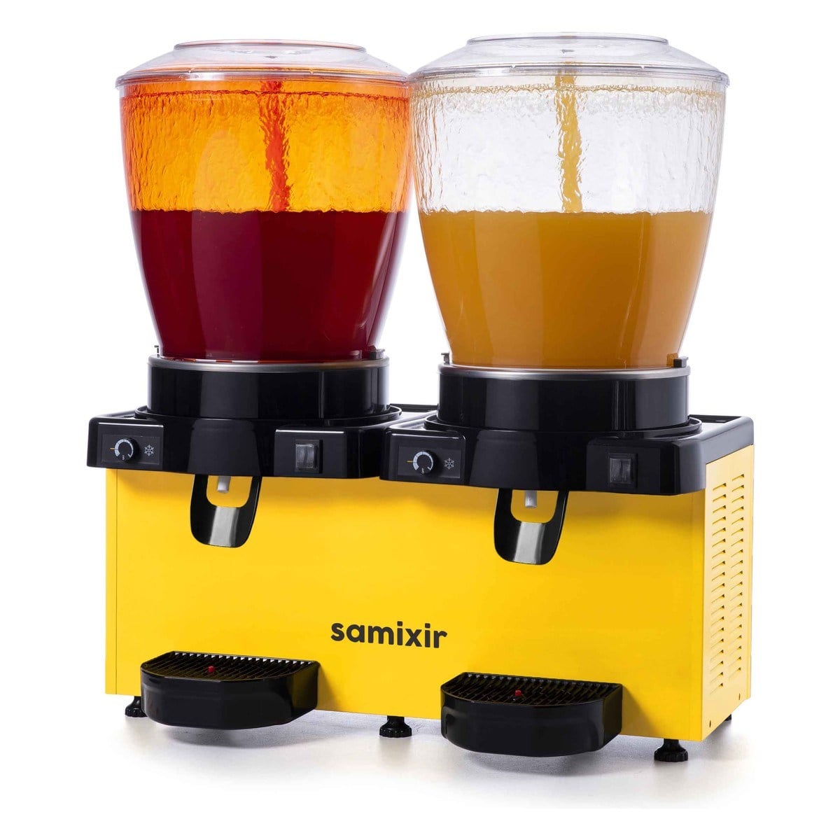 Samixir SS44.AY Panoramik Twin Fıskiyeli Soğuk İçecek Dispenseri, Analog, 22+22 Lt, Sarı-LİMONATA&ŞERBET&MEYVE SUYU SOĞUTUCULARI - Demasan
