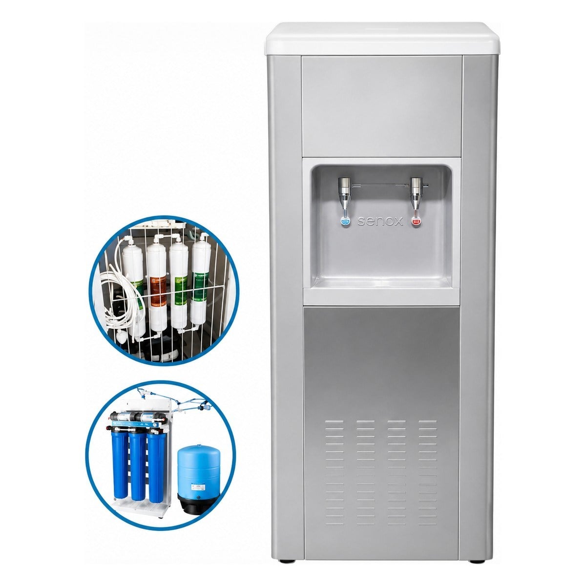 Şenox 40 LK AS Arıtmalı Krom Su Sebili, 40 Litre-Industrial Water Dispensers - Demasan
