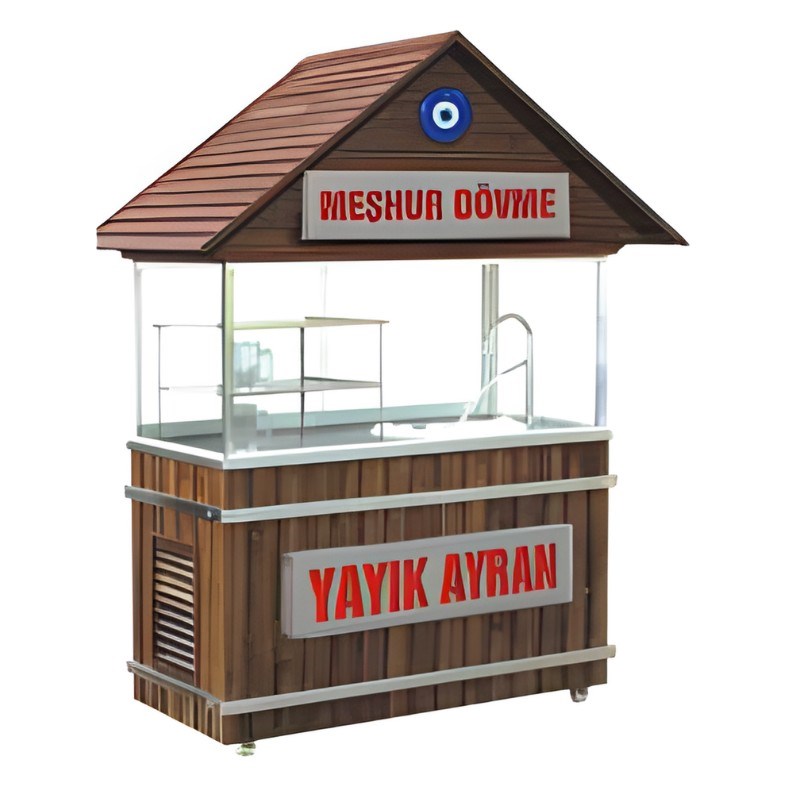 Şenox Çatılı Köpüklü Ayran Makinesi, 40 L-YAYIK AYRAN MAKİNALARI  - Demasan
