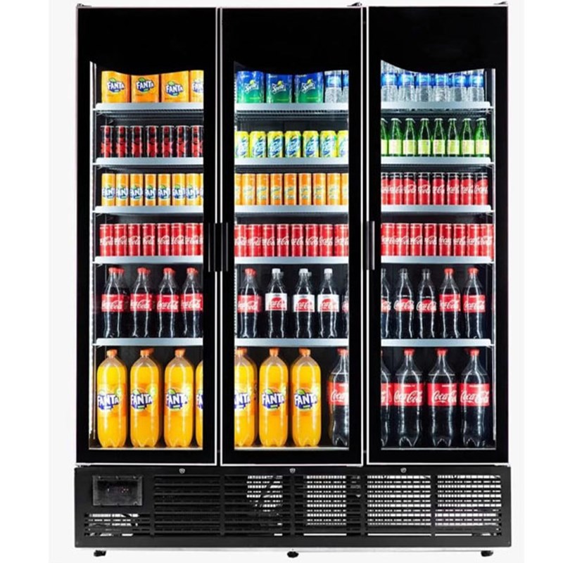 Şenox SSC-1600 Dik Tip Şişe Soğutucu Üç Kapılı 1600 Litre (Kanopisiz)