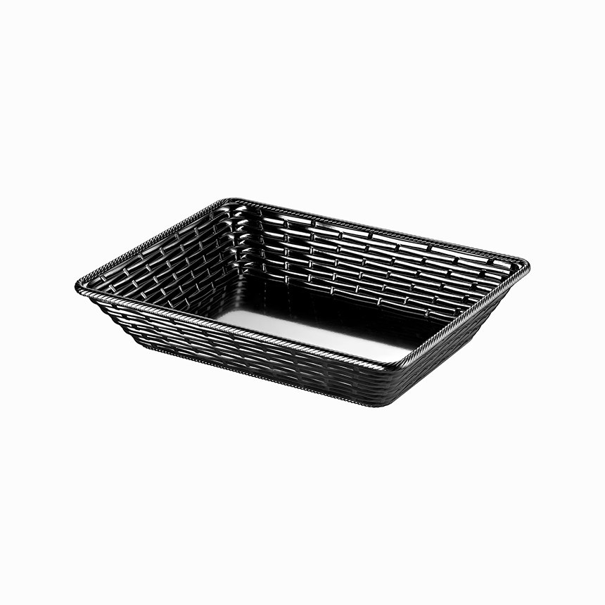 Thermoset Accessories Hena - Ekmeklik 28 x 20 cm - Siyah-Sunum Tabakları ve Kaseler - Demasan
