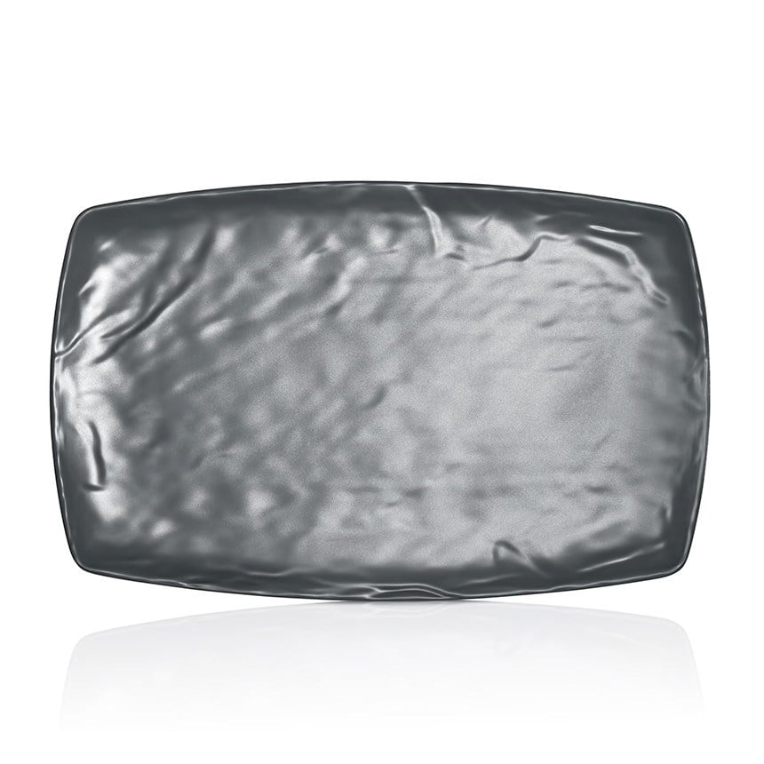 Thermoset Carre Matt Dikdörtgen Tabak 23,5 x 37 cm - Gri-Kırılmaz Tabaklar - Demasan
