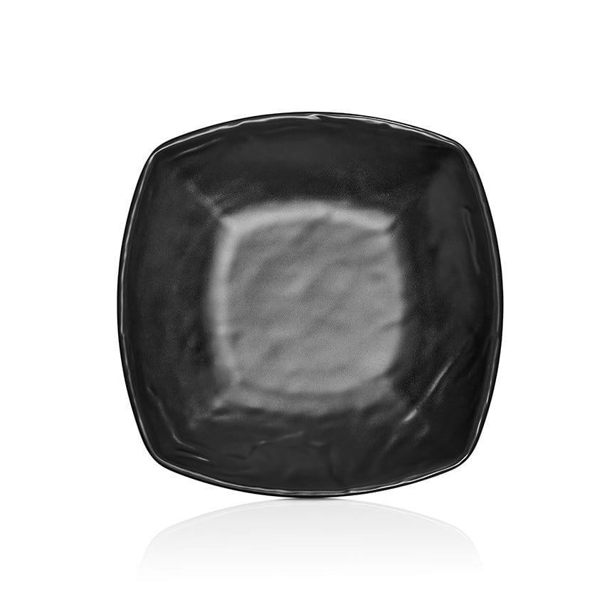 Thermoset Carre Matt Kare Çukur Tabak 25,5 x 29,2 cm 2.600 ml - Siyah-Kırılmaz Tabaklar - Demasan

