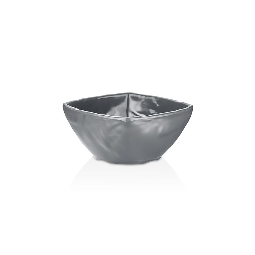 Thermoset Carre Matt Kare Kase 12,5 x 14,8 cm 500 ml - Gri-Kırılmaz Kaseler - Demasan
