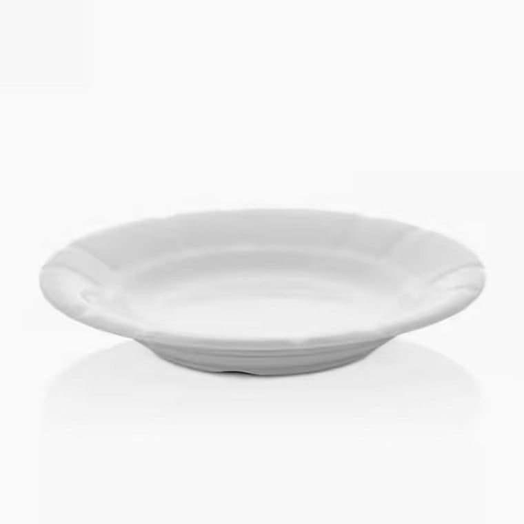 Thermoset Classic Drop Çukur Tabak Ø 18 cm - Porselen Beyazı-Kırılmaz Tabaklar - Demasan

