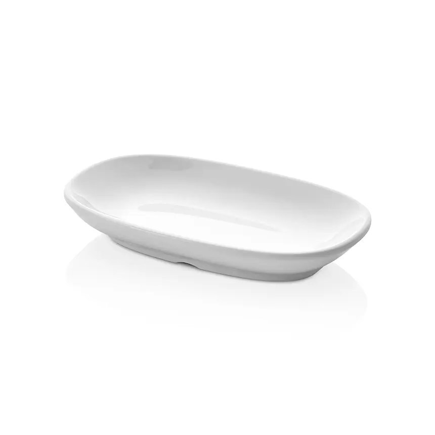 Thermoset International Oval Tabak 15 x 9 cm - Porselen Beyazı-Kırılmaz Tabaklar - Demasan

