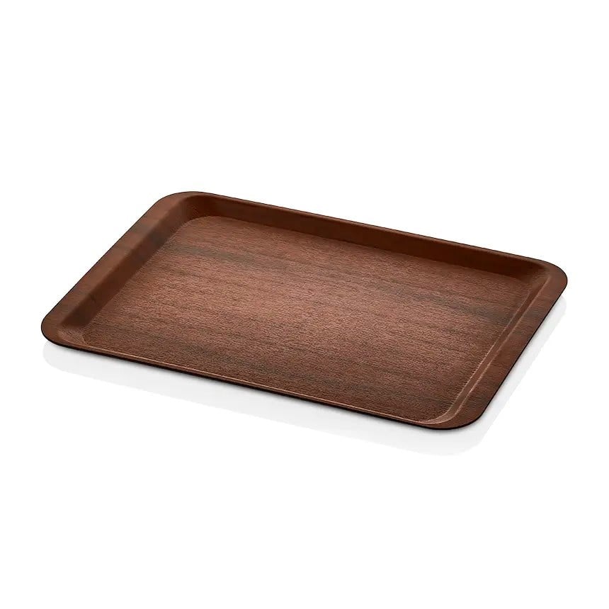 Thermoset Lamine Dikdörtgen Tepsi Ceviz 32 x 44 cm-Kırılmaz Sürahi ve Tepsiler - Demasan
