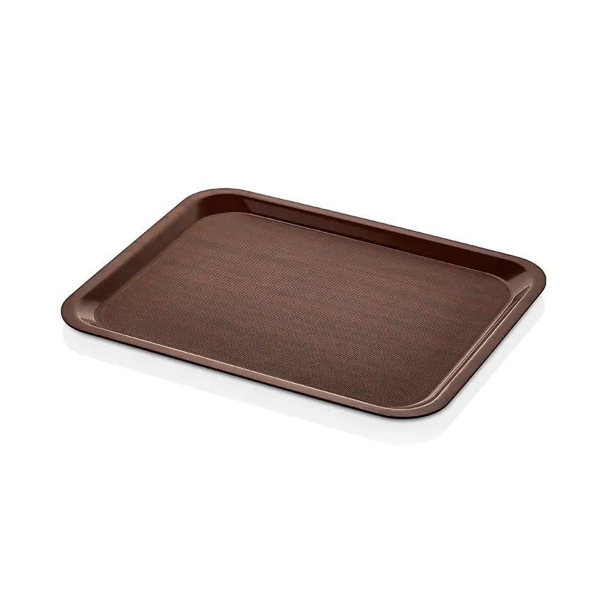 Thermoset Lamine Kaymaz Dikdörtgen Tepsi Maun 36 x 46 cm-Kırılmaz Sürahi ve Tepsiler - Demasan
