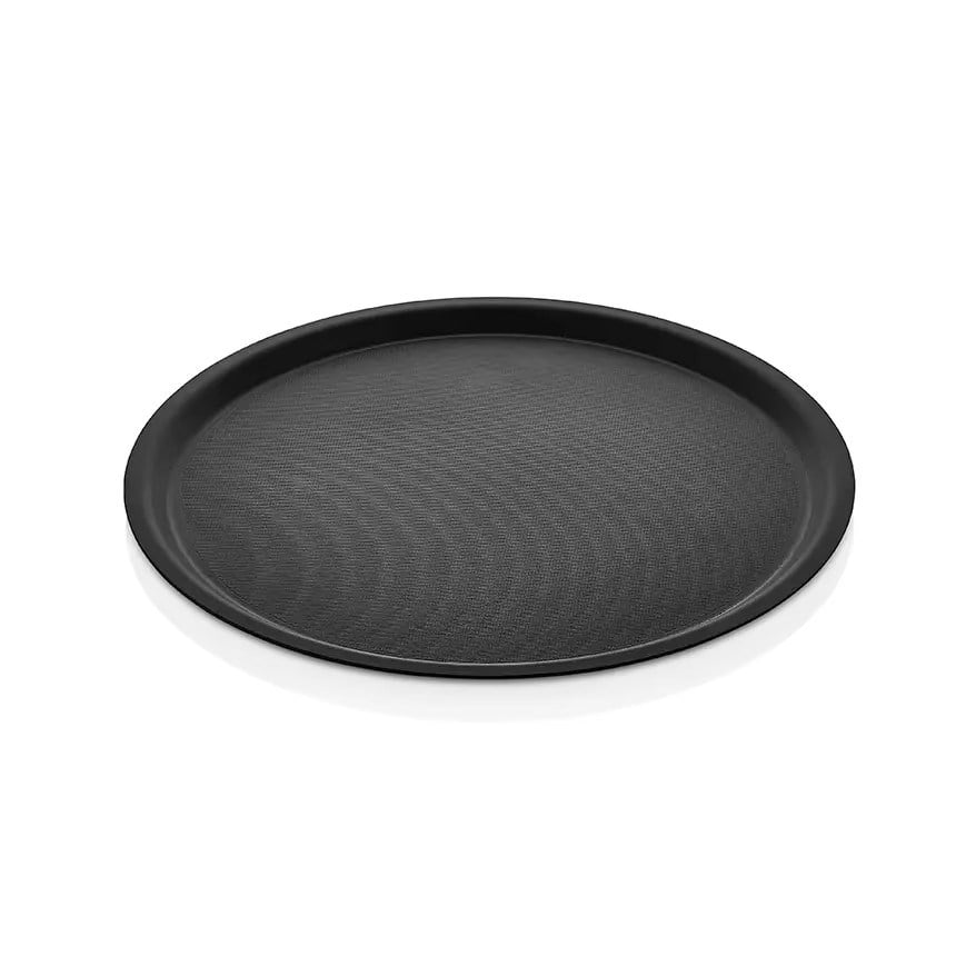 Thermoset Lamine Kaymaz Yuvarlak Tepsi Ø 43 cm - Siyah-Kırılmaz Sürahi ve Tepsiler - Demasan
