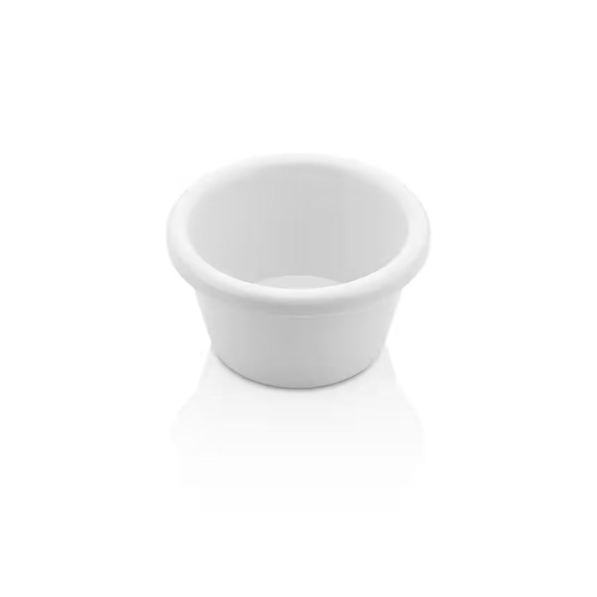 Thermoset Plain Ramekin Ø 7 cm 60 ml - Porselen Beyazı-Sosluk, Reçellik ve Şişeler - Demasan
