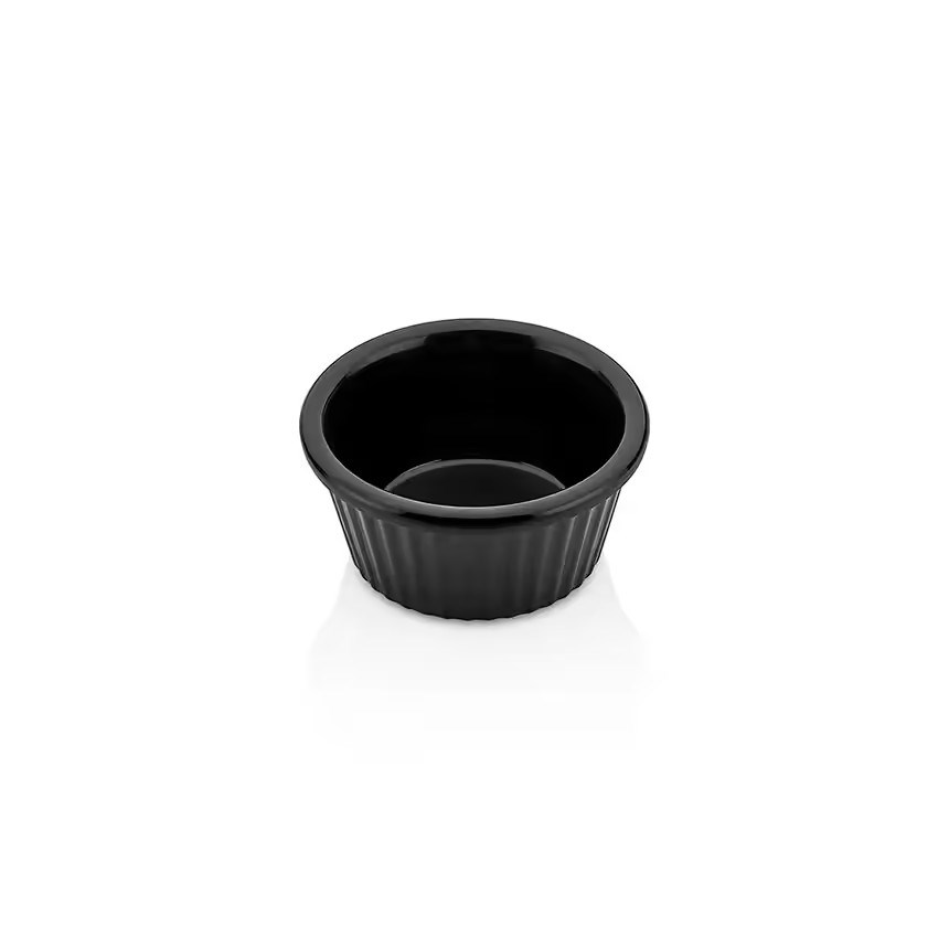 Thermoset Ribbed Ramekin Ø 5,8 cm 30 ml - Siyah-Sosluk, Reçellik ve Şişeler - Demasan
