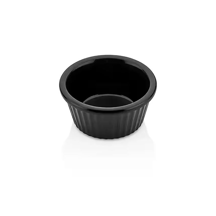 Thermoset Ribbed Ramekin Ø 7 cm 60 ml - Siyah-Sosluk, Reçellik ve Şişeler - Demasan
