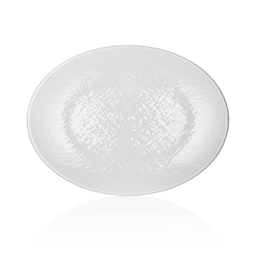 Thermoset Tilda White Oval Servis Tabağı 49 x 36,5 cm - Krem Beyazı-Sunum Tabakları ve Kaseler - Demasan
