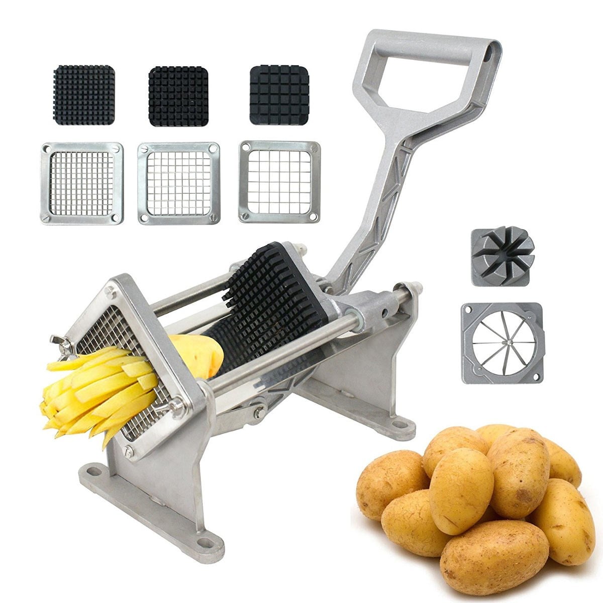 VC 1 - Kollu Patates Dilimleme - 3 Bıçak + Elma Dilim Bıçağı