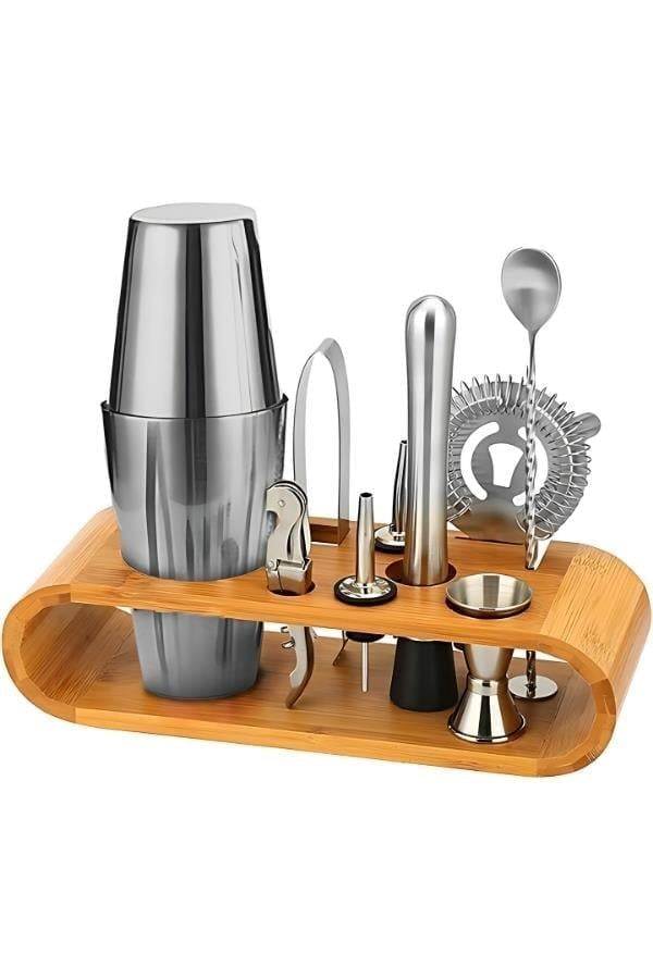 Vosco 10 Parça Avantajlı Kokteyl Set Boston Shaker (750ml) KOKTEYL EKİPMANLARI
