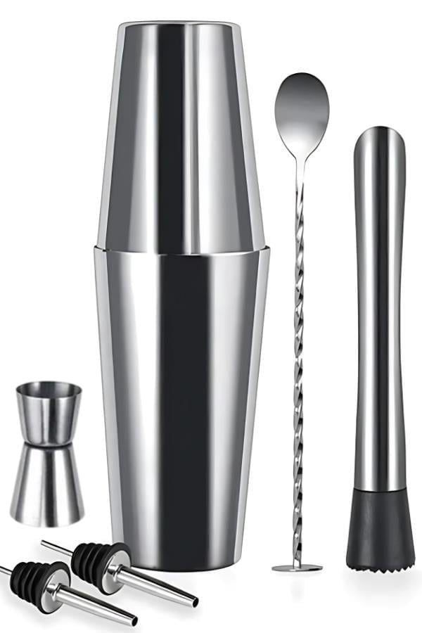 Vosco 6 Parça Avantajlı Kokteyl Set Boston Shaker (750ml) KOKTEYL EKİPMANLARI
