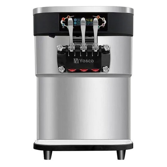 Vosco VBT-32T Pro 3 Kollu Set Üstü Soft Dondurma Makinesi-SOFT DONDURMA MAKİNELERİ  - Demasan
