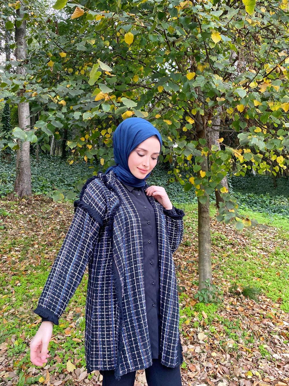 Püskül Gömlek Lacivert