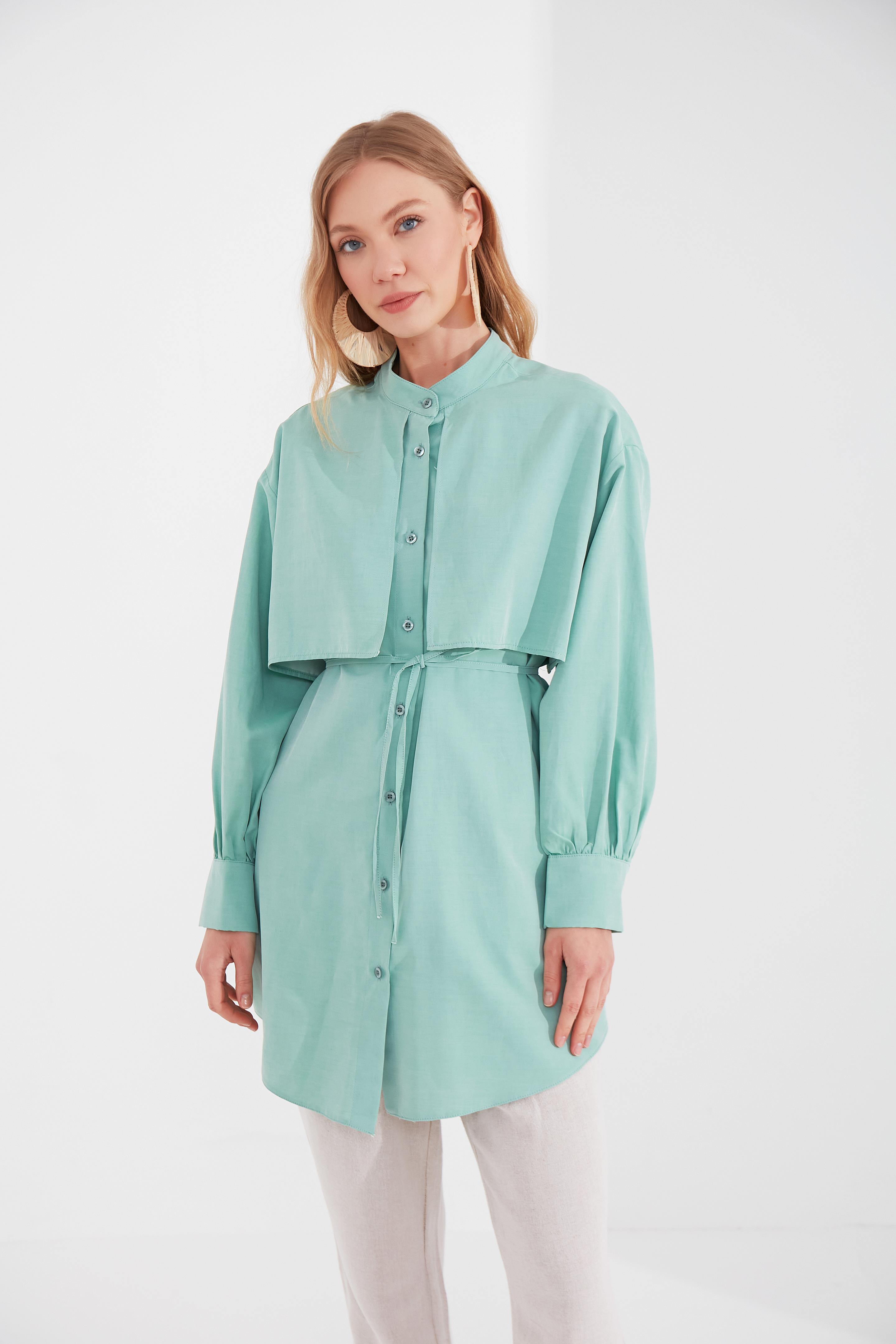 Rüzgarlıklı Gömlek Yeşil