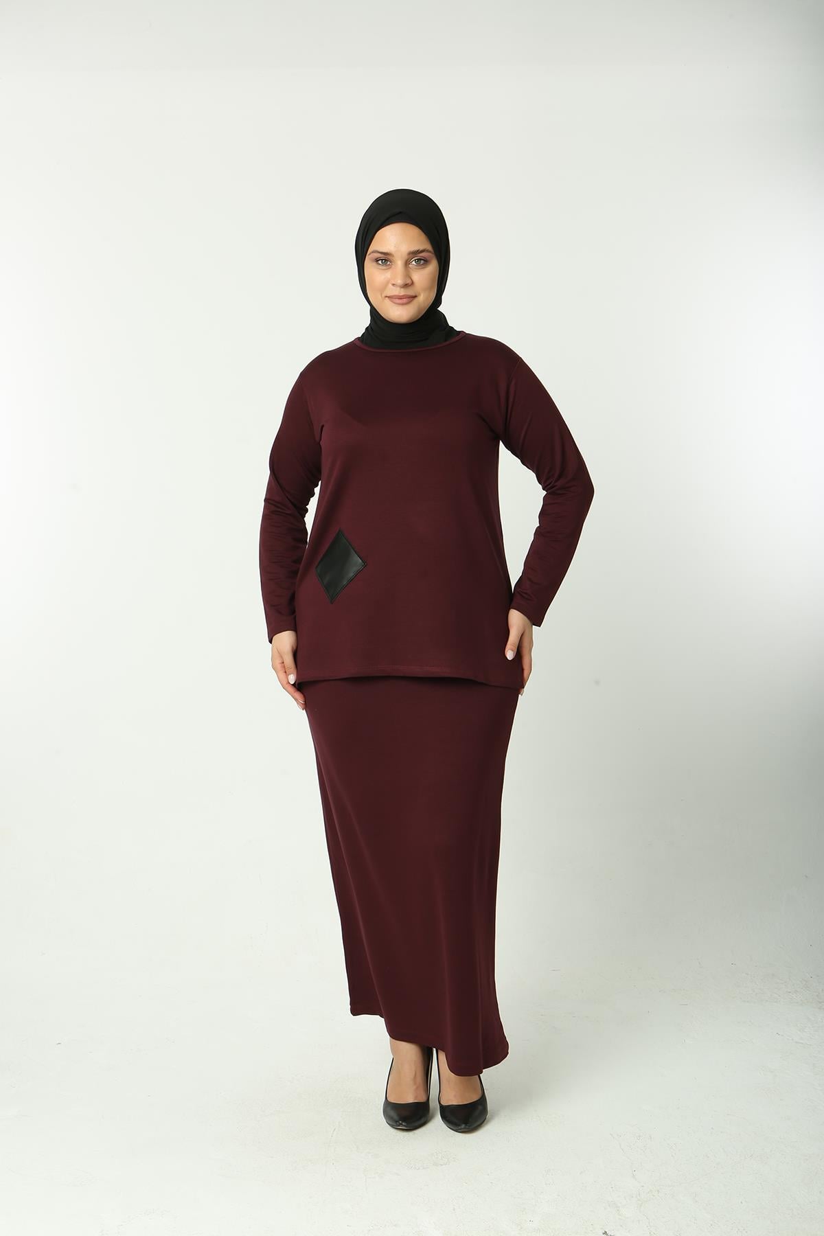 Etekli Takım Bordo
