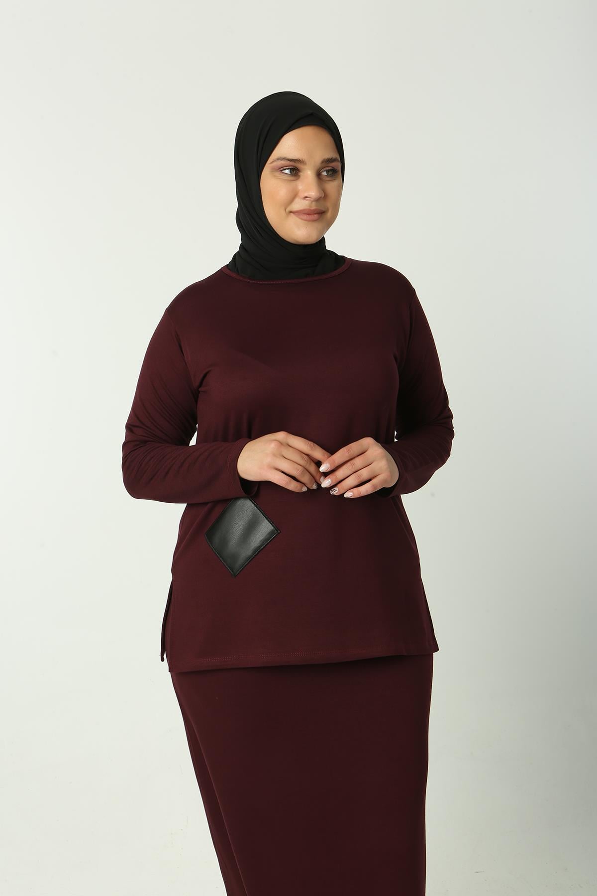 Etekli Takım Bordo