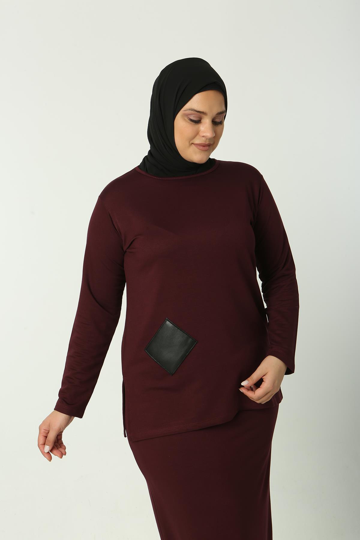 Etekli Takım Bordo