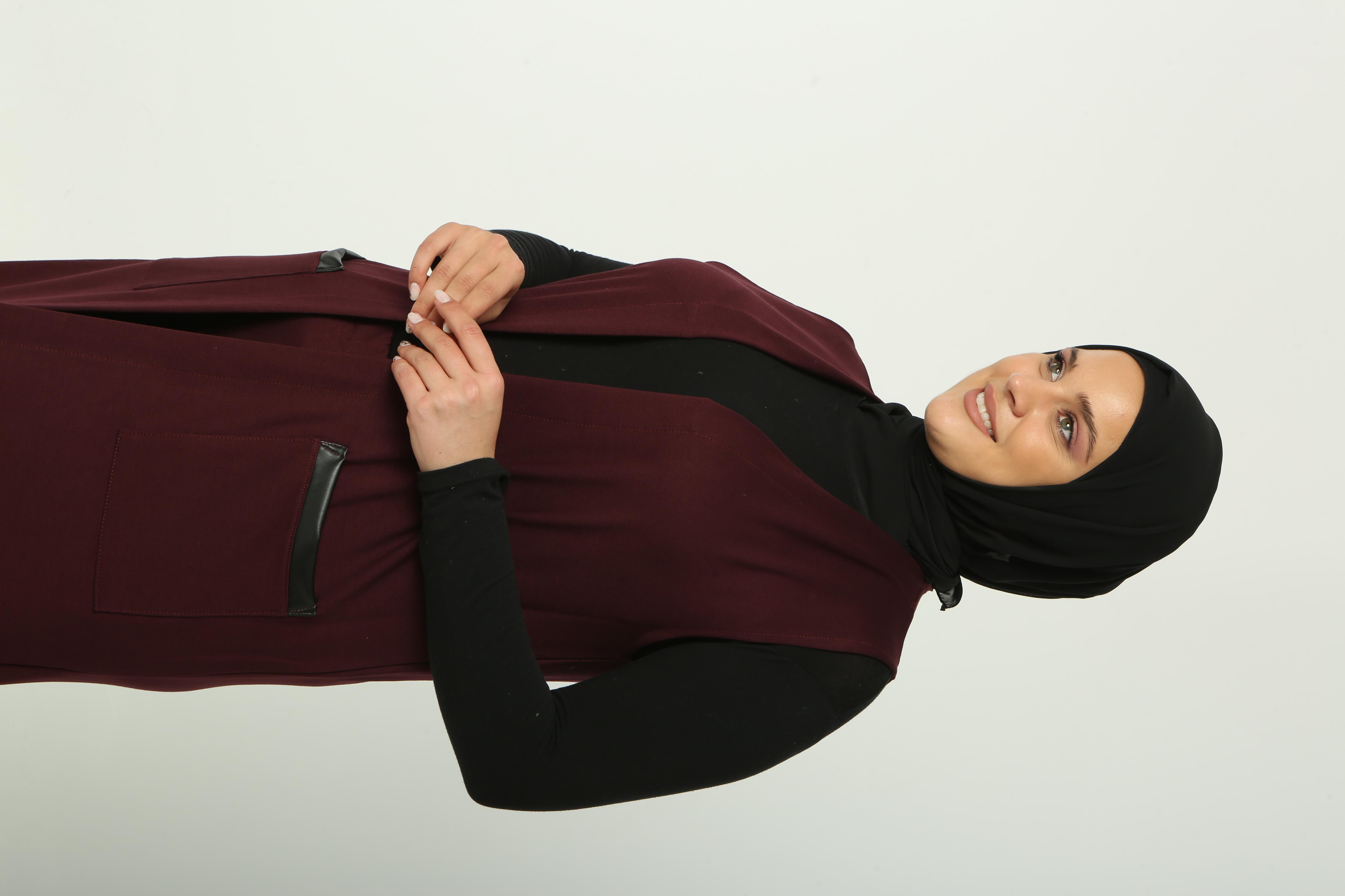 Yelek Pantolon İkili Takım Bordo