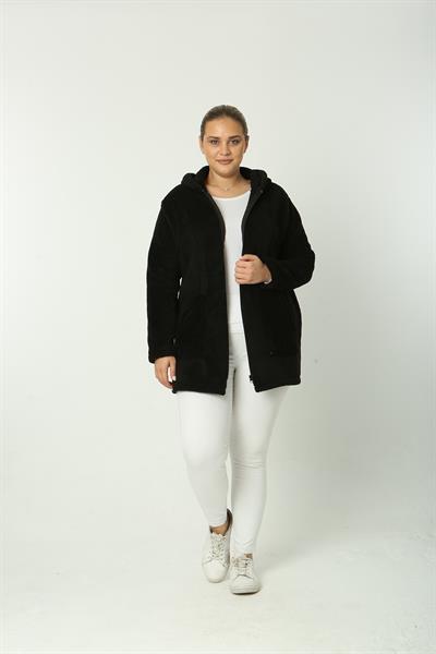 Peluş Hırka Siyah