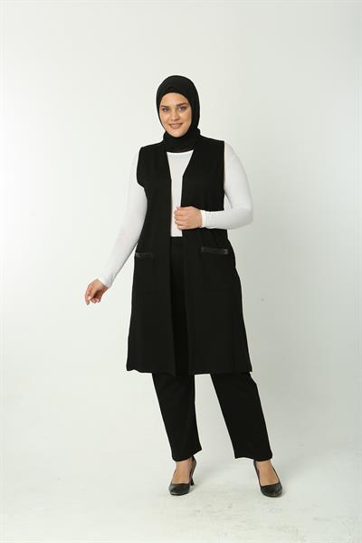 Yelek Pantolon İkili Takım Sİyah