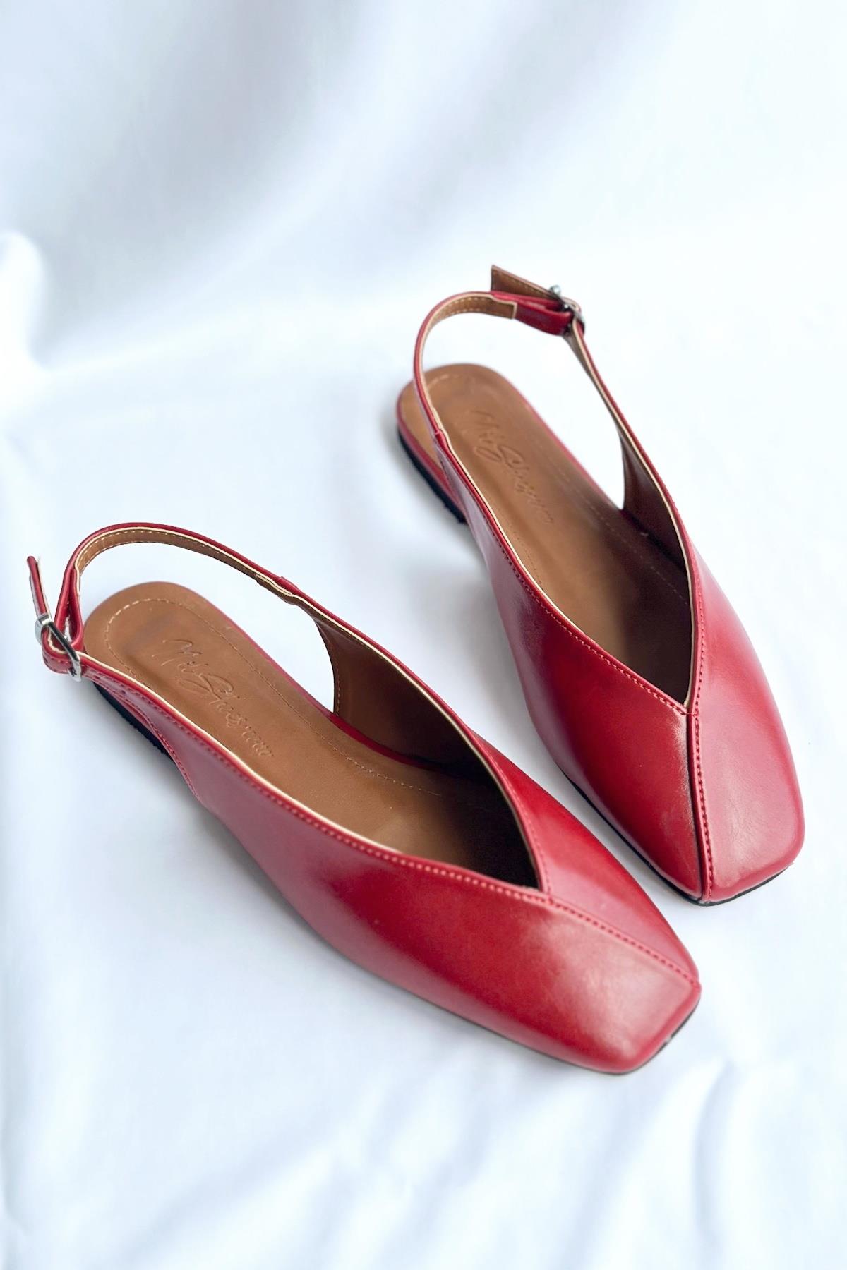 Miya Kırmızı Cilt Babet