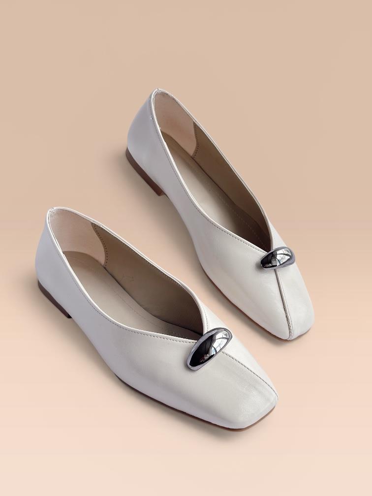 Noya Ekru Tokalı Babet