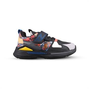 Büyük Çocuk Bağcıklı / Velcro Siyah Sneaker