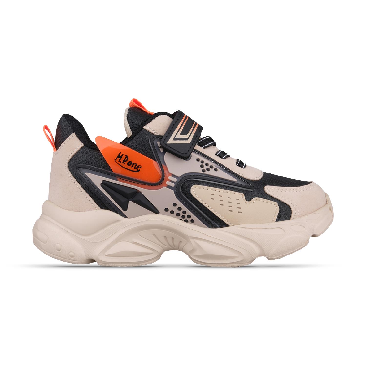 Büyük Çocuk Bağcıklı / Velcro Bej Sneaker