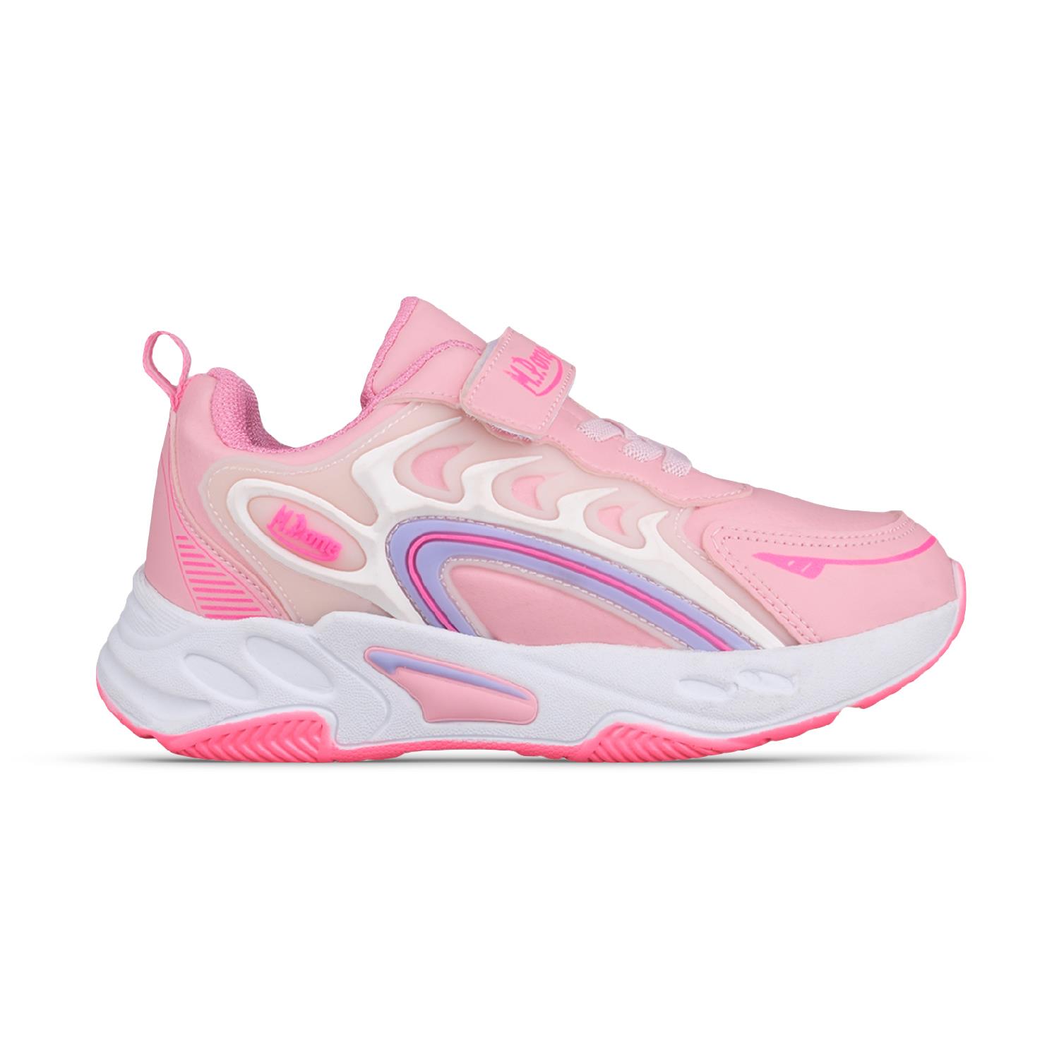 Büyük Kız Çocuk Bağcıklı / Velcro Pembe Sneaker