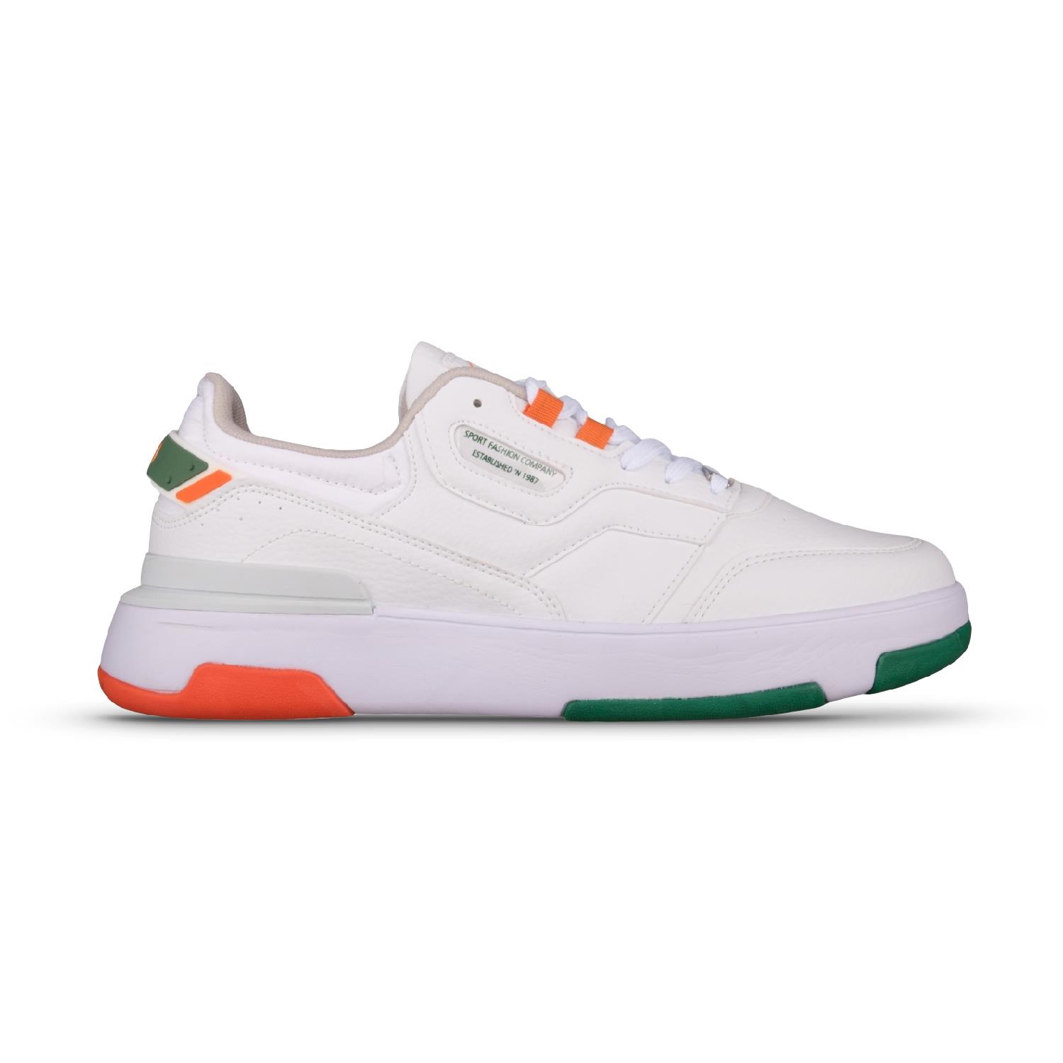 Erkek Bağcıklı Beyaz Sneaker