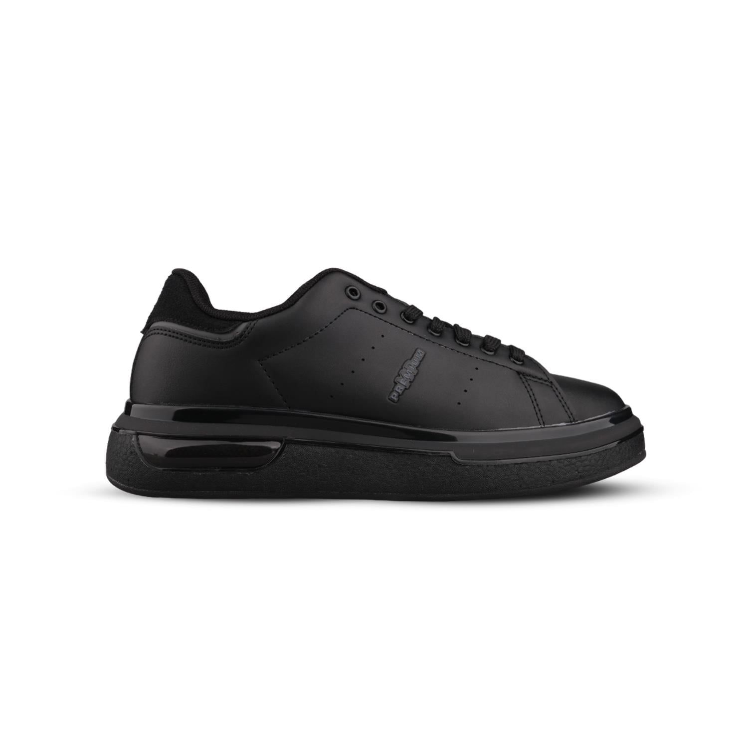 Erkek Bağcıklı Siyah Sneaker