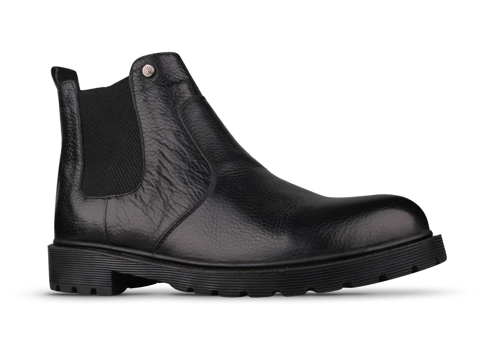 Erkek Chelsea Bot - Siyah, Hakiki Deri-242-4210MR