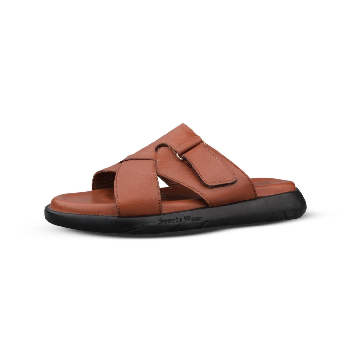 Günlük Terlik - Taba, Deri