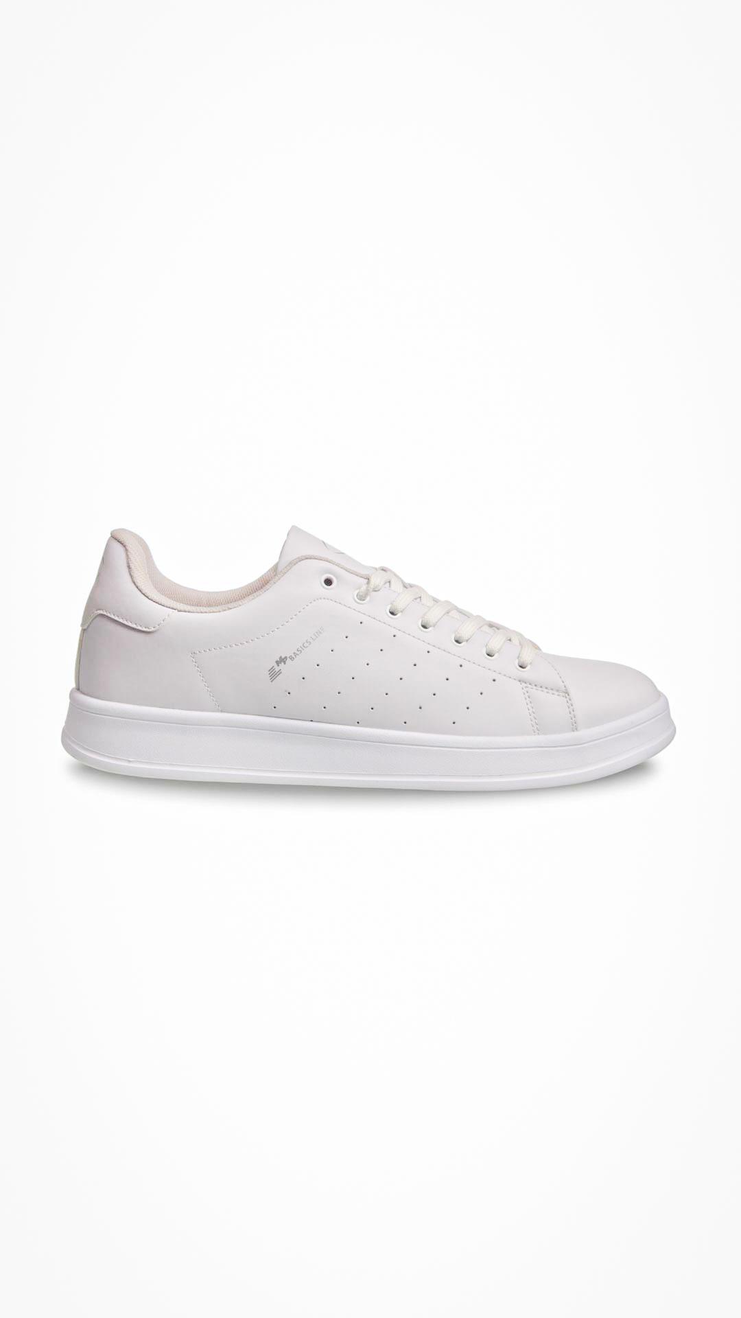 Kadın Bağcıklı Beyaz Sneaker